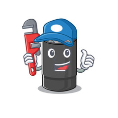 Sticker - Cool Plumber oil filter on mascot picture style