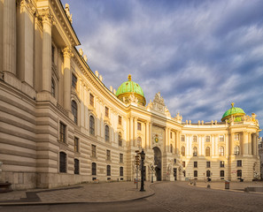 Wall Mural - Hofburg palace on St. Michael square (Michaelerplatz), Vienna, Austria 