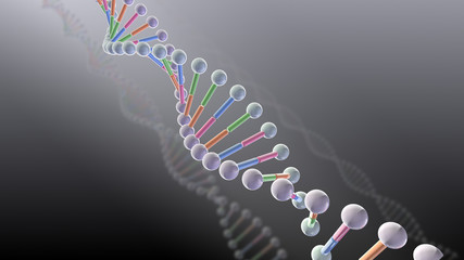 Wall Mural - DNA Strand Helix Genome Medical Science image background.