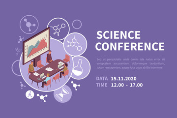 Wall Mural - Scientific Conference Banner