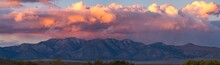 Panorama Of Storm Clouds Brewing Over White Mountains Range California