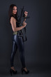 © muro - sexy woman with gun
