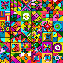 Abstract Geometric Seamless Pattern For Your Design