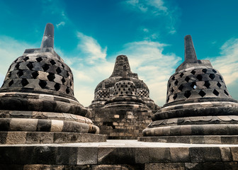 Wall Mural - Borobudur Buddhist temple. Magelang, Java, Indonesia