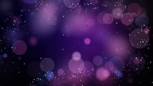 Purple Bokeh Particles Animation Background