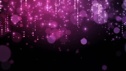 Wall Mural - falling pink bokeh star particles background