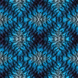 3d effect - abstract blue silver fractal pattern