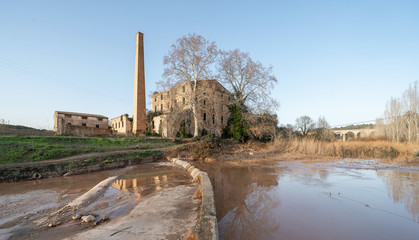 Huge abandoned factory in El Catllar, Tarragona, Spain