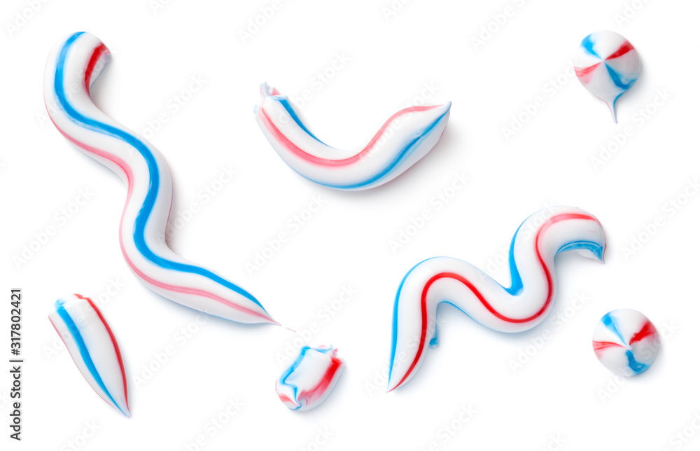 Toothpaste Isolated On White Background Stock Photo | Adobe Stock