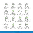 © QUE - Profession Icon set