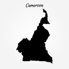 Wall Mural - Map of Cameroon. Vector illustration. World map