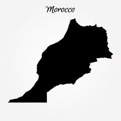 Poster - Map of Morocco. Vector illustration. World map