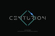 Centurion, an Abstract technology futuristic alphabet font. digital space typography vector illustration design