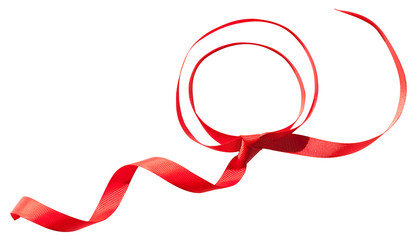 Wall Mural - red isolated ribbon with bow