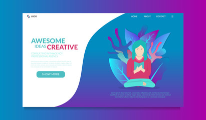 landing page for creative inspiration