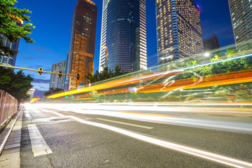 the light trails