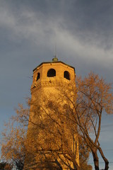 Sticker - tower of the castle in autumn