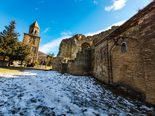 Wall Mural - Famous Ninotsminda castle cathedral