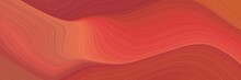 Colorful Header Design With Moderate Red, Coral And Indian Red Colors. Dynamic Curved Lines With Fluid Flowing Waves And Curves