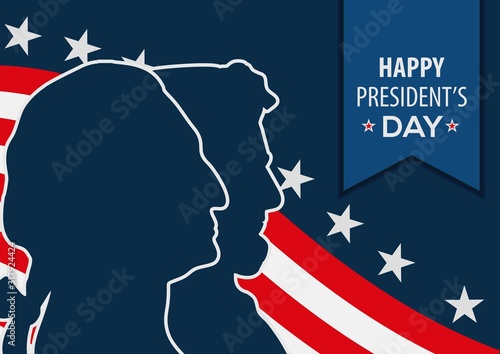 President's Day celebration design template. Tableau sur Toile