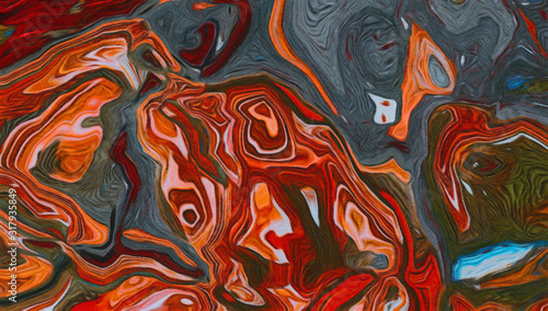 Trendy texture background with colorful paper stripes can use like modern des...