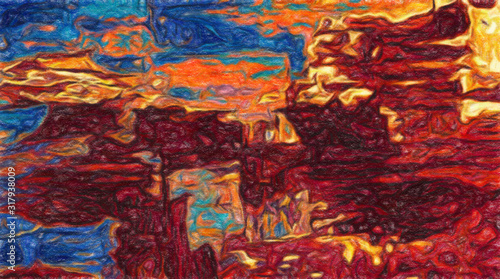 Fashion oil painting style abstract texture background, messy strokes and spl...