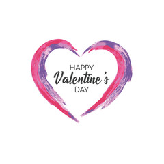 Valentines day background with heart pattern and typography of happy valentines day text . Vector illustration. Wallpaper, flyers, invitation, posters, brochure, banners.