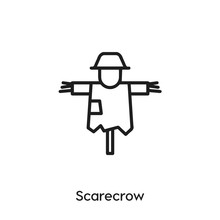 Scarecrow Icon Vector. Scarecrow Icon Vector Symbol Illustration. Modern Simple Vector Icon For Your Design. Scarecrow Icon Vector.	