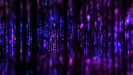 Wall Mural - flow of digital information. global connection concept. technology futuristic background. big data v