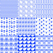 Vector set of greek traditional seamless tiled patterns 2