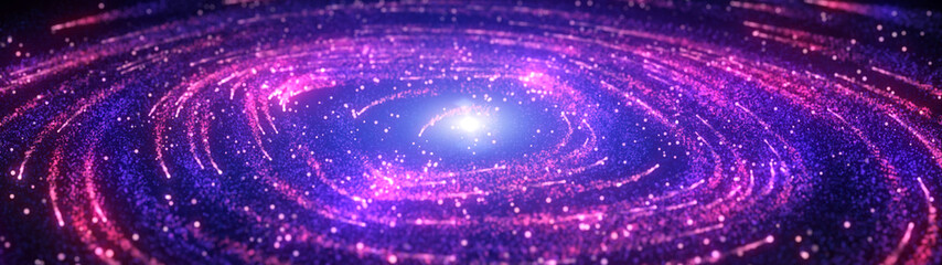 Wall Mural - abstract purple and pink galaxy dynamic background.futuristic vivd neon swirl lines. light effect.