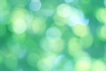 Wall Mural - abstract bokeh, natural green and blue background, beautifully blurred during the summer, which is a