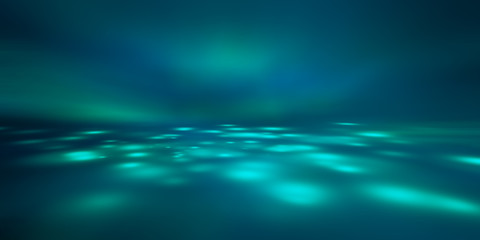 Wall Mural - aurora gradient background. beautiful light teal color abstract wallpaper. empty room studio backdro