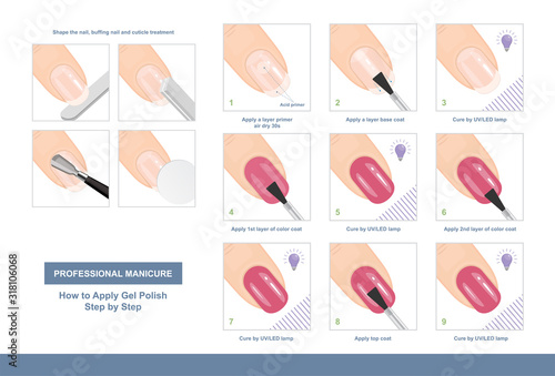 Cuadros en Lienzo How to Apply Gel Polish Step by Step