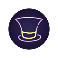 Sticker - top hat accessory isolated icon