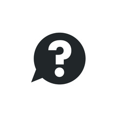 Fototapete - Help Sign icon template color editable. Question symbol vector sign isolated on white background illustration for graphic and web design.