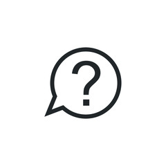 Fototapete - Help Sign icon template color editable. Question symbol vector sign isolated on white background illustration for graphic and web design.
