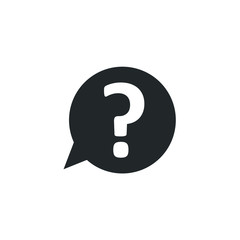 Fototapete - Help Sign icon template color editable. Question symbol vector sign isolated on white background illustration for graphic and web design.