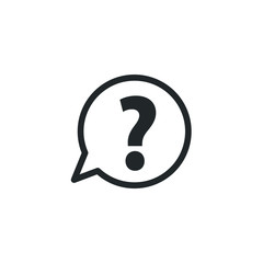 Poster - Help Sign icon template color editable. Question symbol vector sign isolated on white background illustration for graphic and web design.