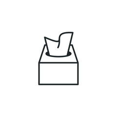 Aufkleber - Tissue box icon template color editable. Tissue box symbol vector sign isolated on white background illustration for graphic and web design.