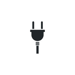 Aufkleber - electric plug icon template color editable. Electric plug symbol vector sign isolated on white background illustration for graphic and web design.