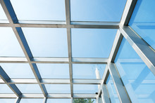 Transparent Glass Roof Of A Modern Building