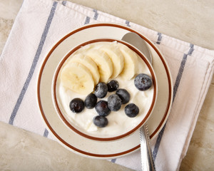 Wall Mural - Greek yogurt in a cup