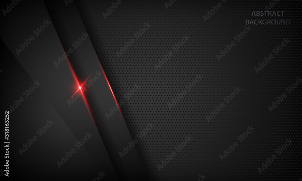 Black abstract overlap background. Texture with red metallic effect ...