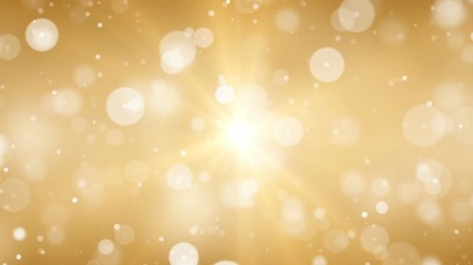 Wall Mural - flowing golden particles motion background abstract