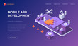 Landing page for mobile app development