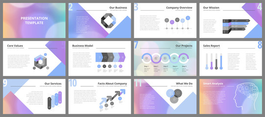 Wall Mural - business presentation templates