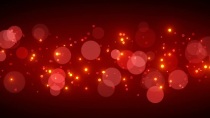 Wall Mural - particles background red glitter light