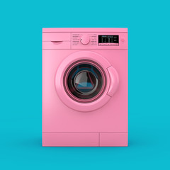 Aufkleber - Modern BPink Washing Machine Duotone. 3d Rendering