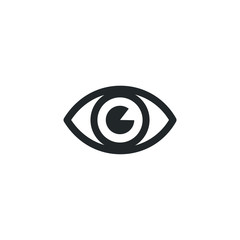Poster - eye icon template color editable. eye symbol vector sign isolated on white background illustration for graphic and web design.